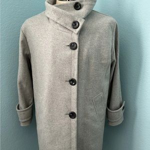 women’s Banana Republic Melton Funnel Cocoon Car Coat Size M